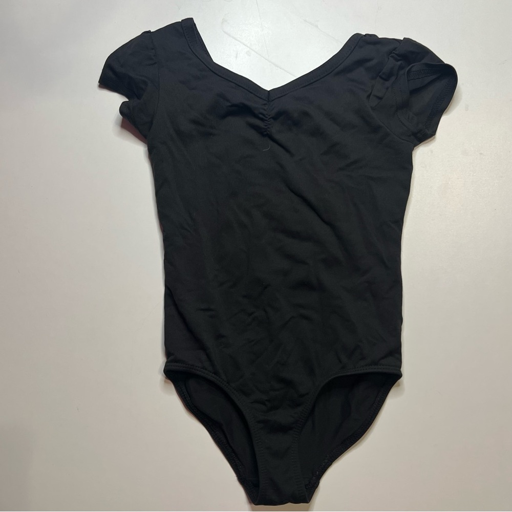 Danskin Now Black Kids Bodysuit